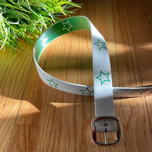 80’s Reversible Green/Wht Belt - Picture 4 of 4